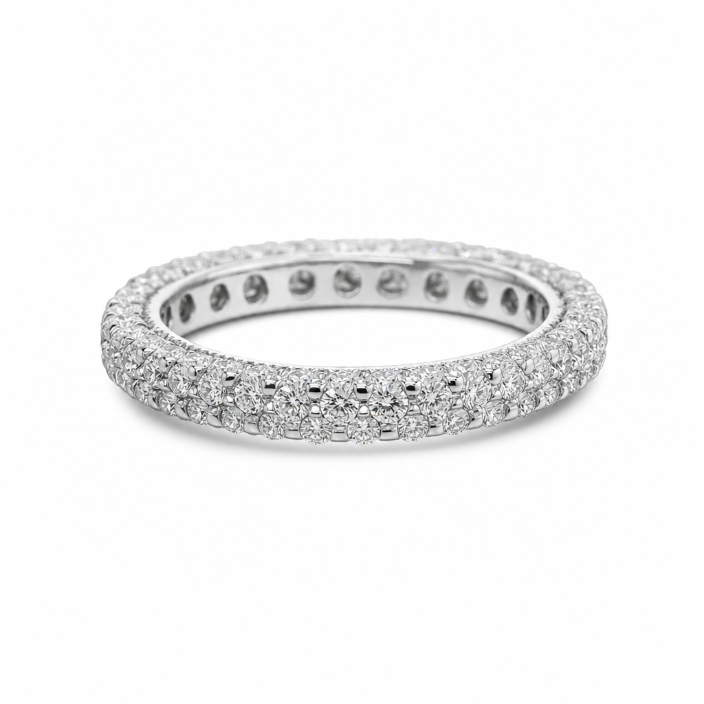 pavé eternity band editorial product image