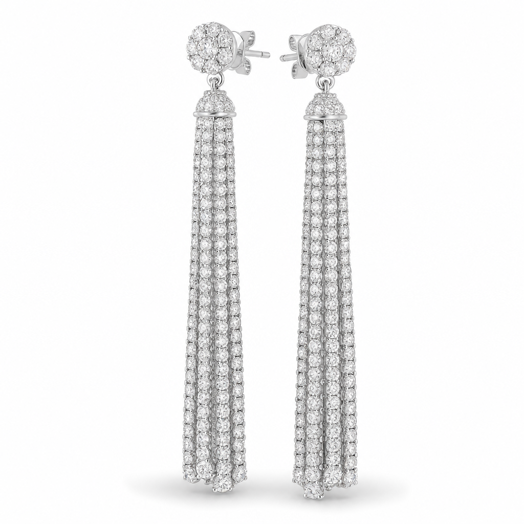 pavé statement drops editorial product image